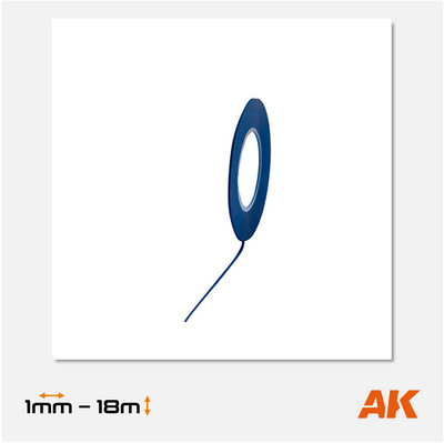 AK Masking Tape for Curves - 1mm