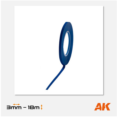 AK Masking Tape for Curves - 3mm