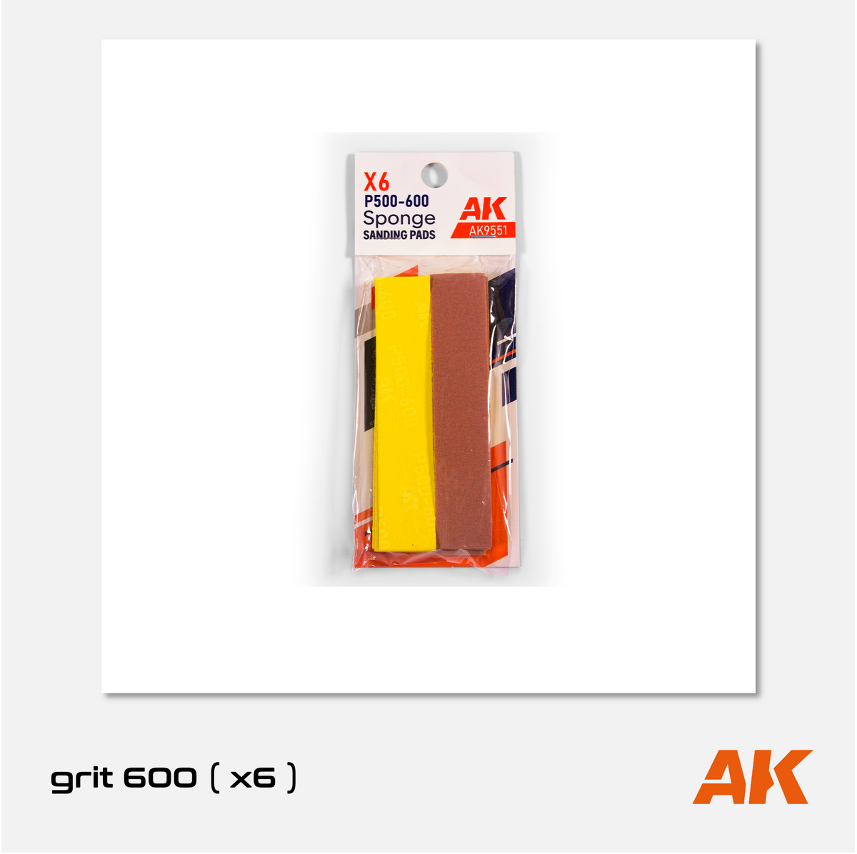 AK Sanding Sponge - Grit 600 ( 6 units )