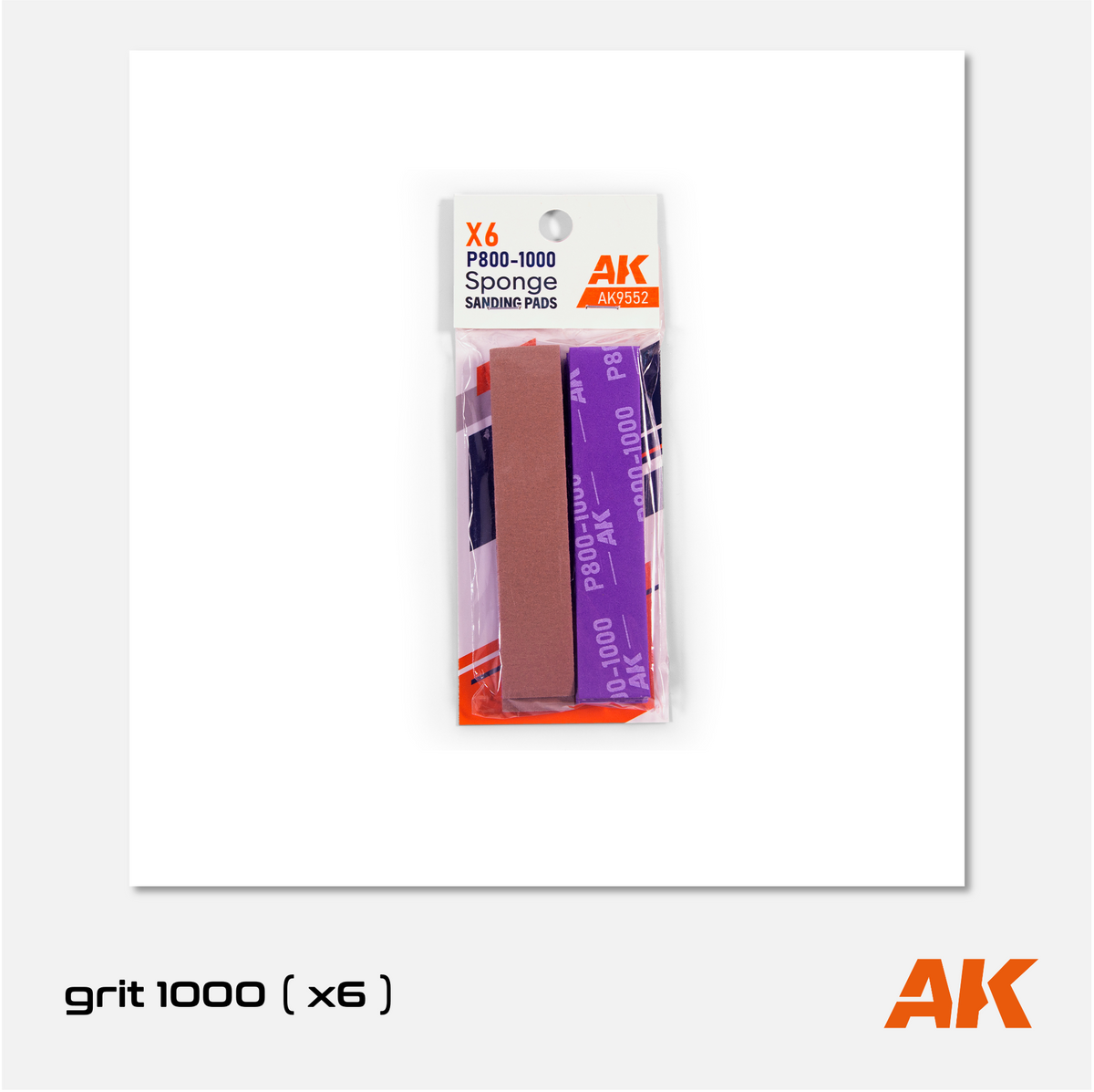 AK Sanding Sponge - Grit 1000 ( 6 units )