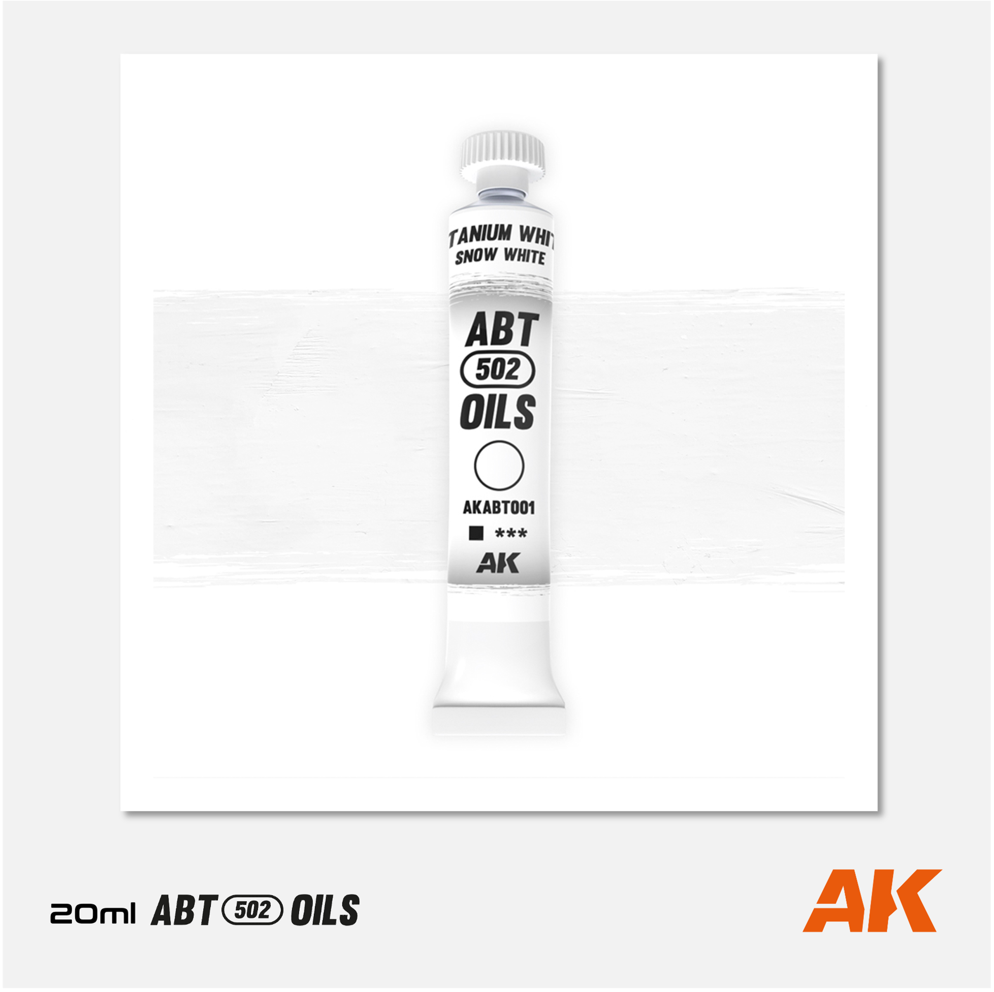 AK Interactive - Abteilung 502 Oils - Titanium / Snow White - AKABT001 - Gothaforce