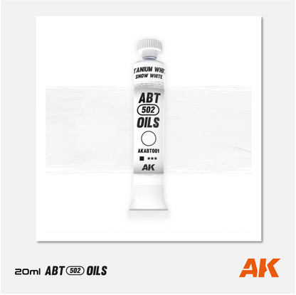 AK Interactive - Abteilung 502 Oils - Titanium / Snow White - AKABT001 - Gothaforce