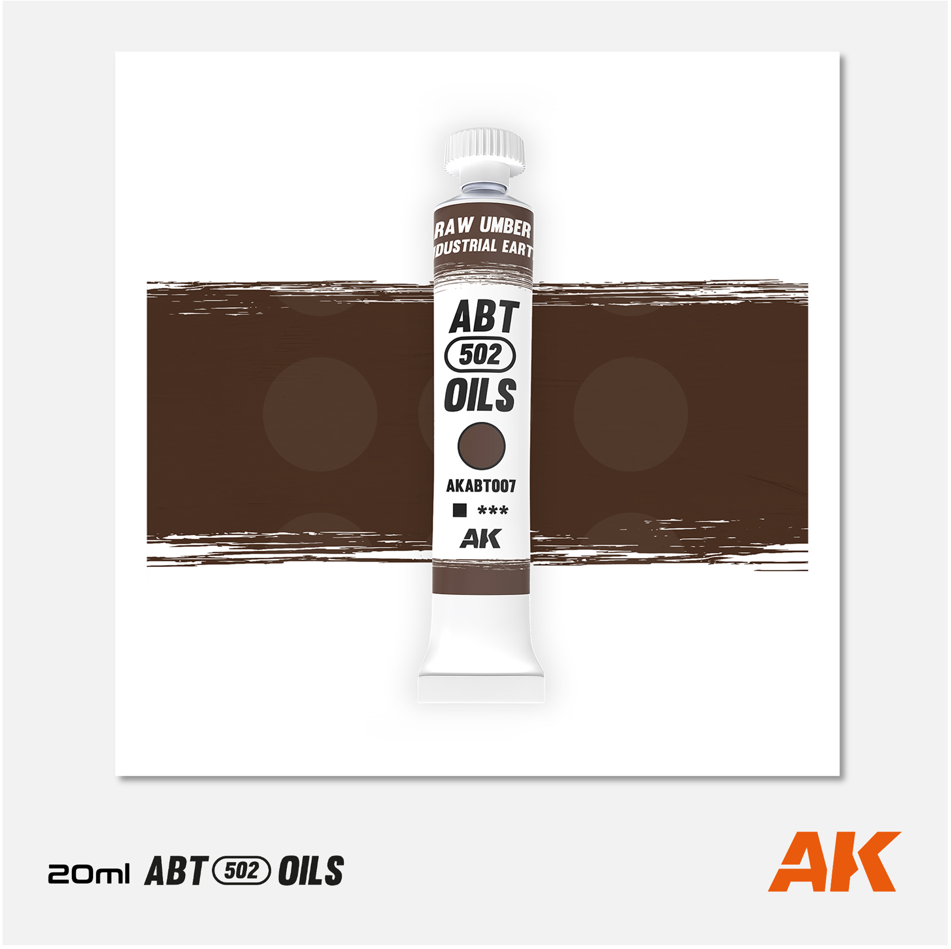 AK Interactive - Abteilung 502 Oils - Raw Umber / Industrial Earth - AKABT007 - Gothaforce