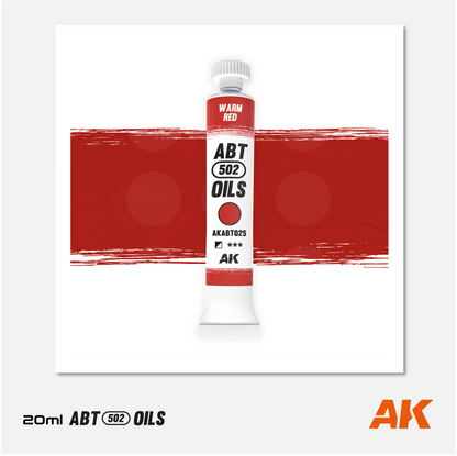 AK Interactive - Abteilung 502 Oils - Warm Red - AKABT025 - Gothaforce