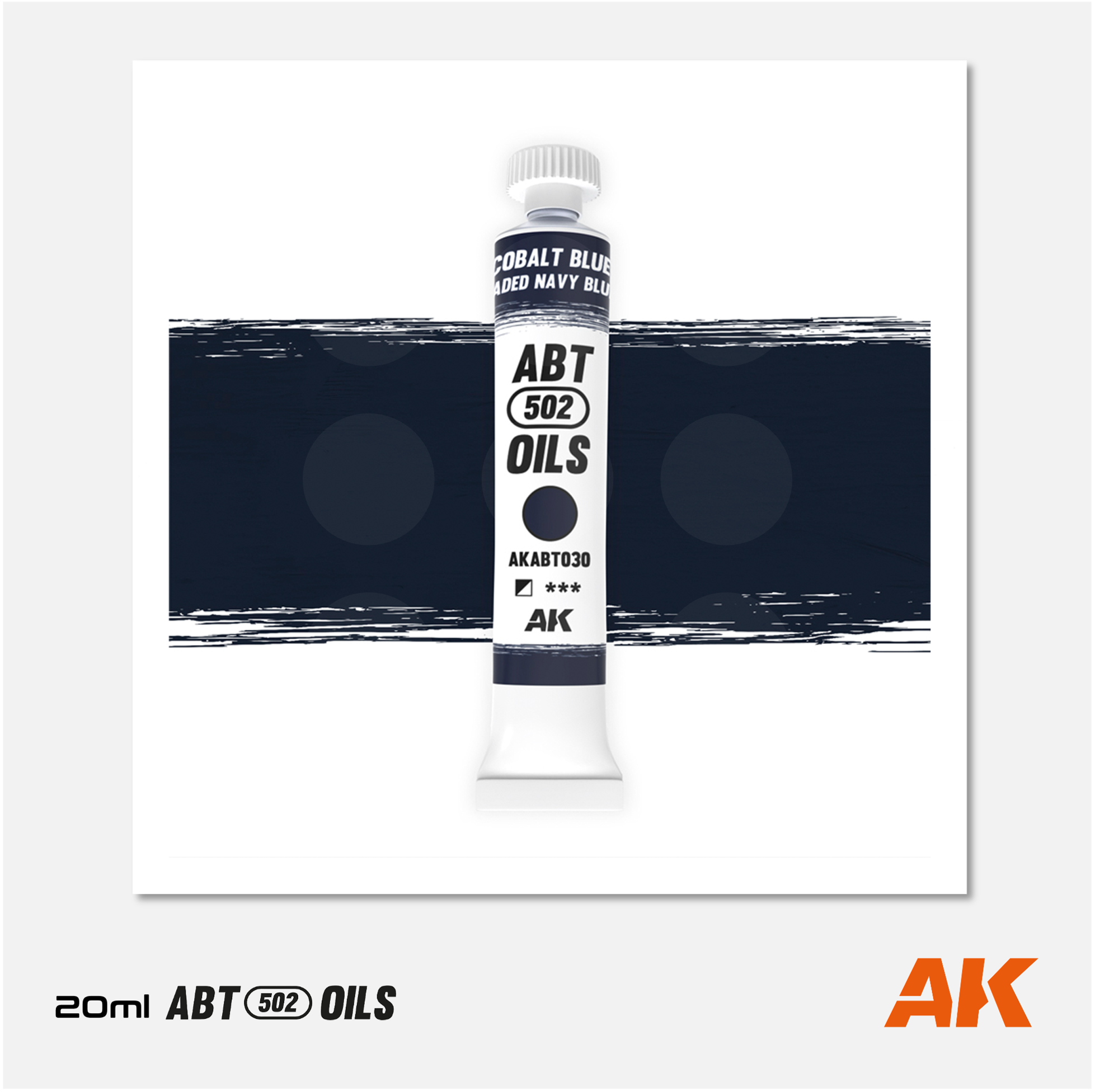AK Interactive - Abteilung 502 Oils - Cobalt Blue / Faded Navy Blue - AKABT030 - Gothaforce