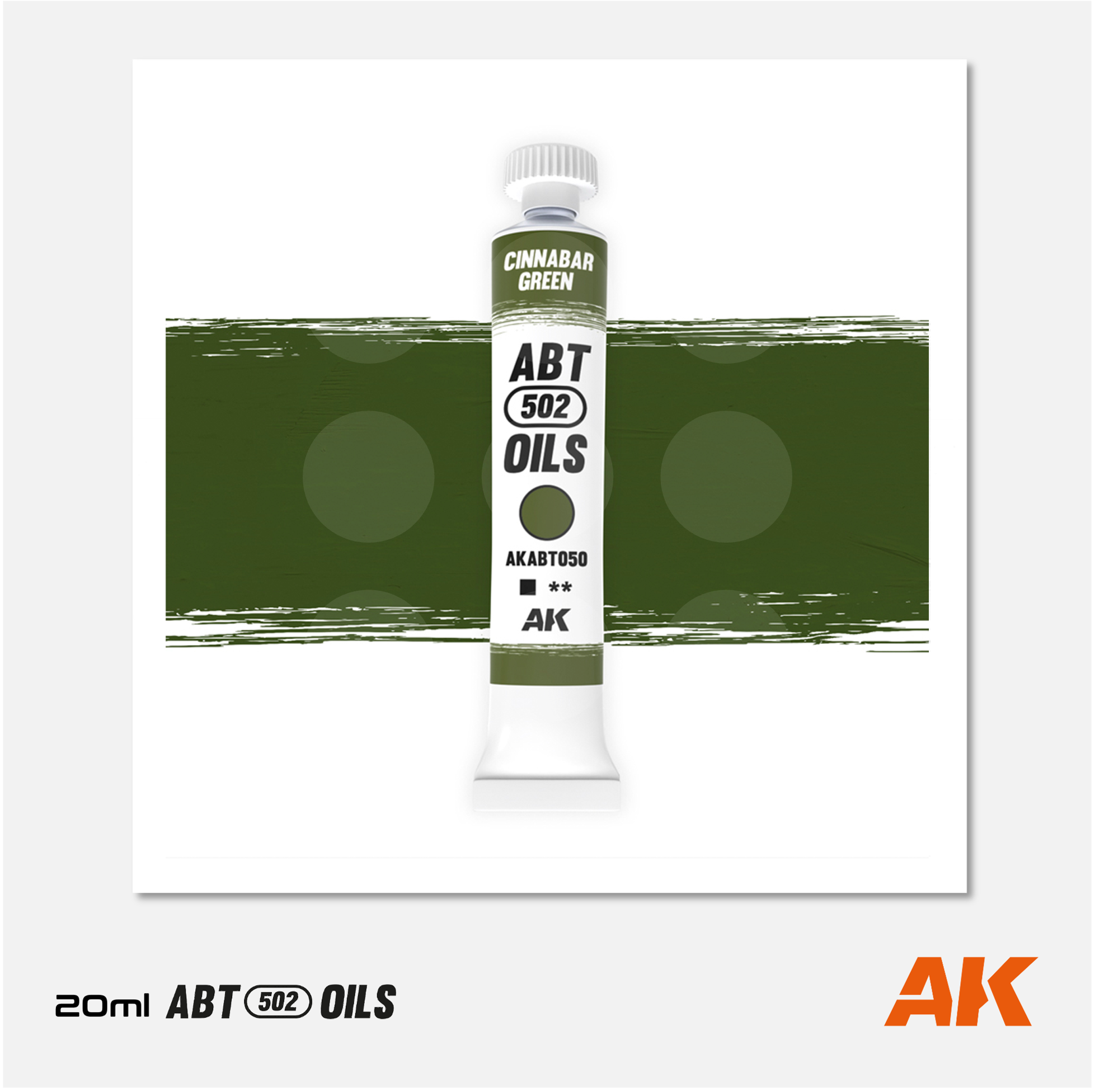 AK Interactive - Abteilung 502 Oils - Cinnabar Green - AKABT050 - Gothaforce