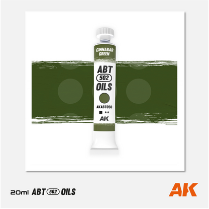 AK Interactive - Abteilung 502 Oils - Cinnabar Green - AKABT050 - Gothaforce