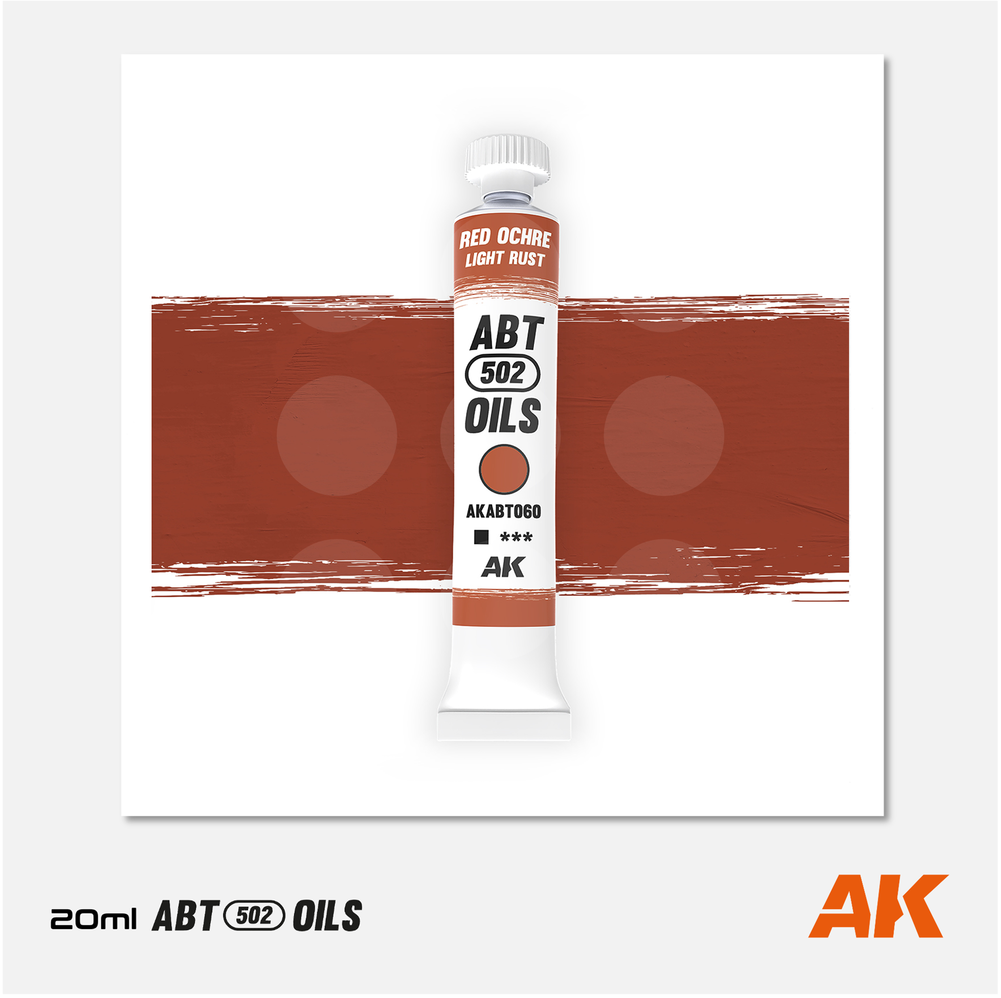 AK Interactive - Abteilung 502 Oils - Red Ochre / Light Rust - AKABT060 - Gothaforce