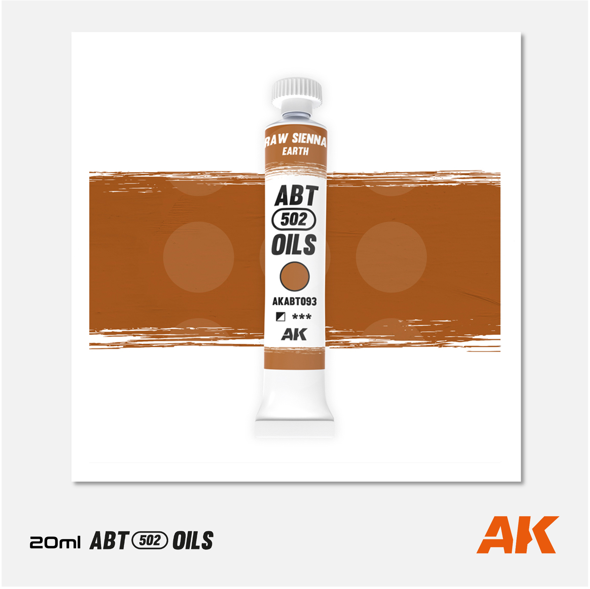 AK Interactive - Abteilung 502 Oils - Raw Sienna / Earth - AKABT093 - Gothaforce