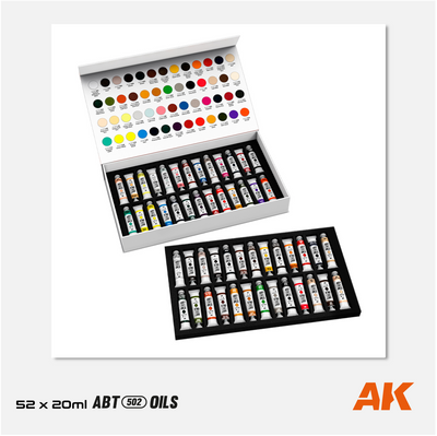 AK Interactive - Abteilung 502 Oils - Special Box with full range of 52 colors - AKABT1000 - Gothaforce