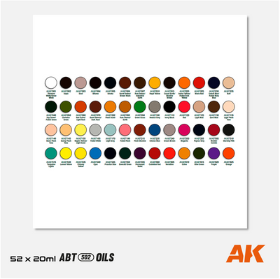 AK Interactive - Abteilung 502 Oils - Special Box with full range of 52 colors - AKABT1000 - Gothaforce