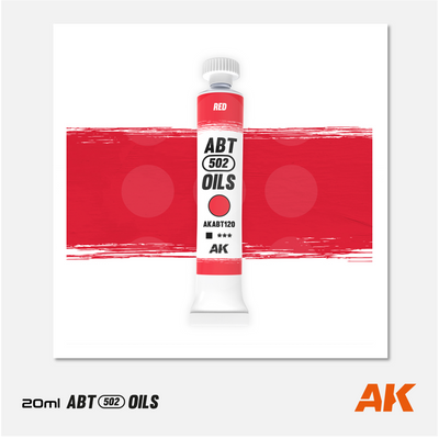 AK Interactive - Abteilung 502 Oils - Warm Red - AKABT120 - Gothaforce