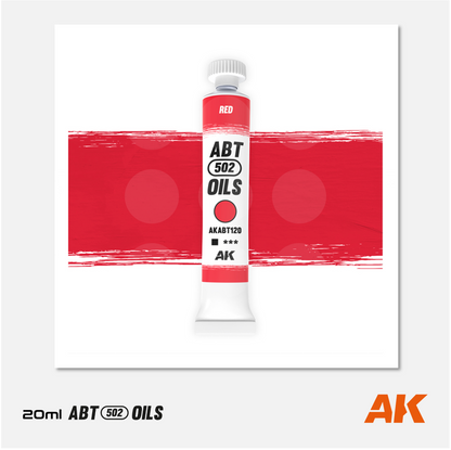 AK Interactive - Abteilung 502 Oils - Warm Red - AKABT120 - Gothaforce