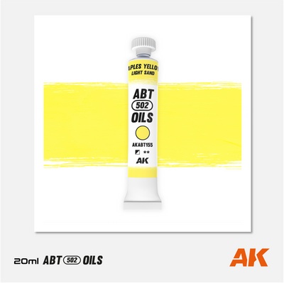 AK Interactive - Abteilung 502 Oils - Naples Yellow / Light Sand - AKABT155 - Gothaforce