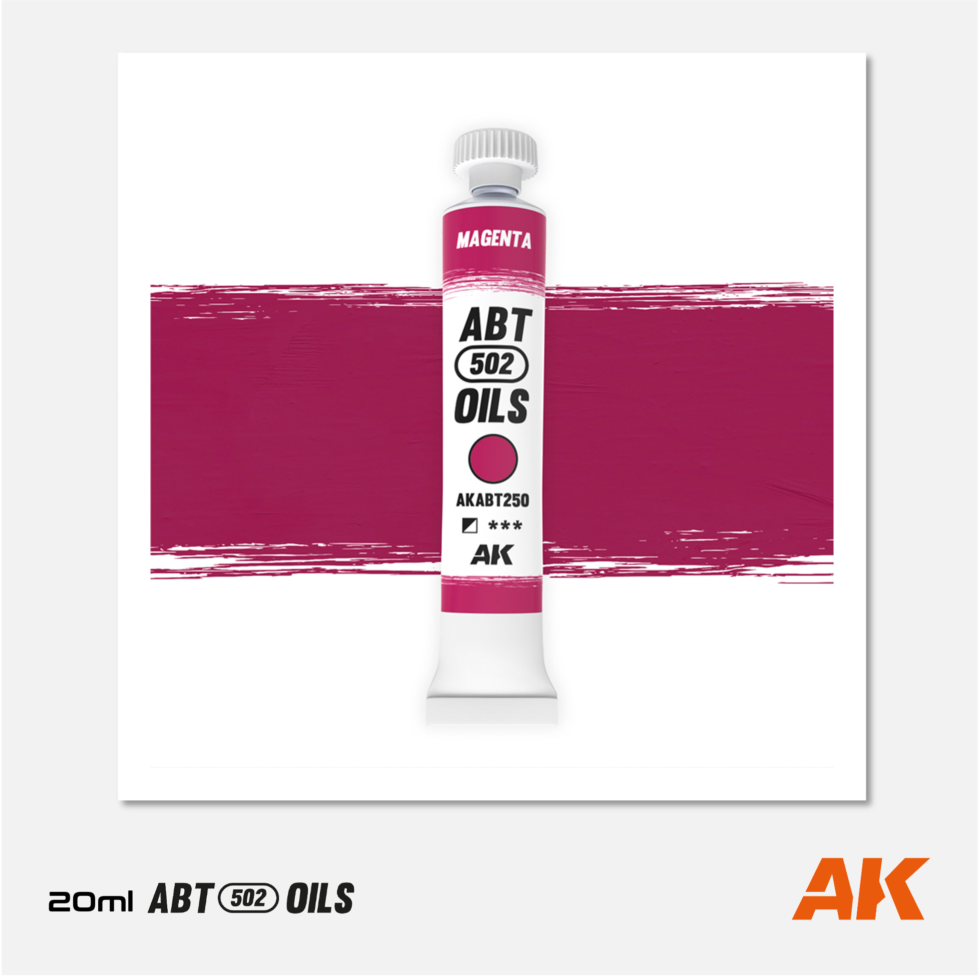 AK Interactive - Abteilung 502 Oils - Magenta  - AKABT250 - Gothaforce