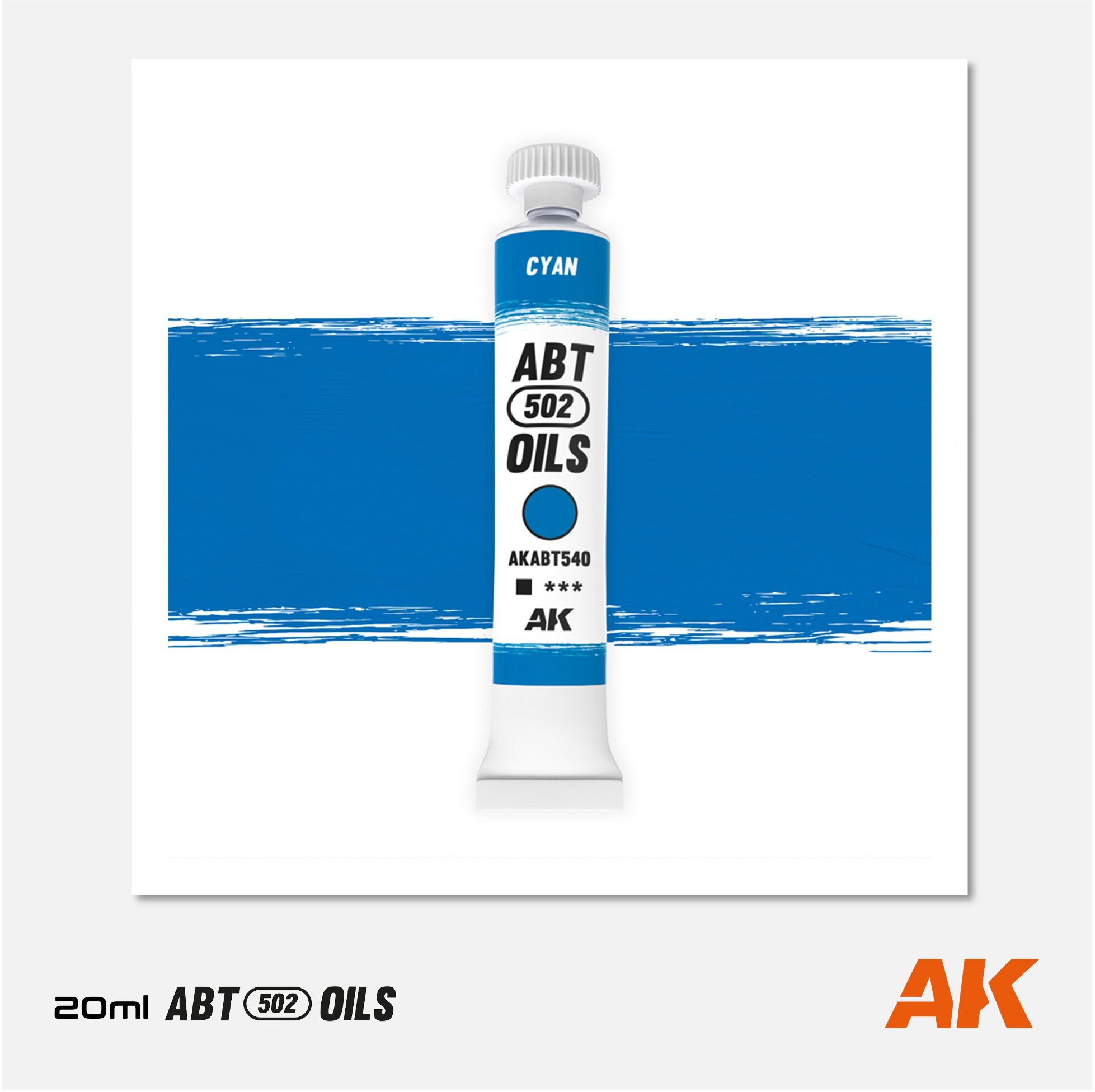 AK Interactive - Abteilung 502 Oils - Cyan - AKABT540 - Gothaforce
