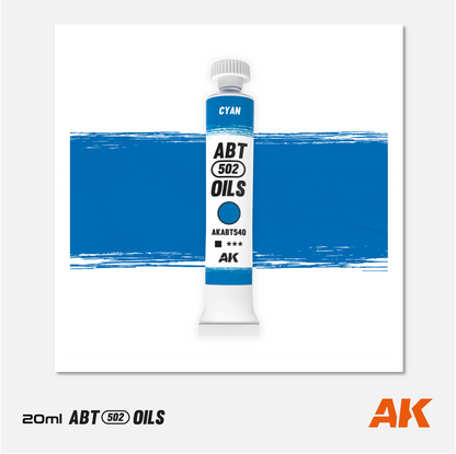 AK Interactive - Abteilung 502 Oils - Cyan - AKABT540 - Gothaforce