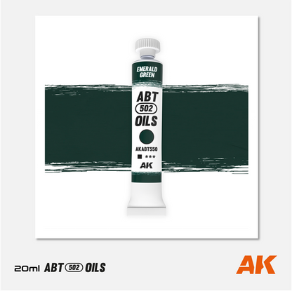 AK Interactive - Abteilung 502 Oils - Emerald Green - AKABT550 - Gothaforce