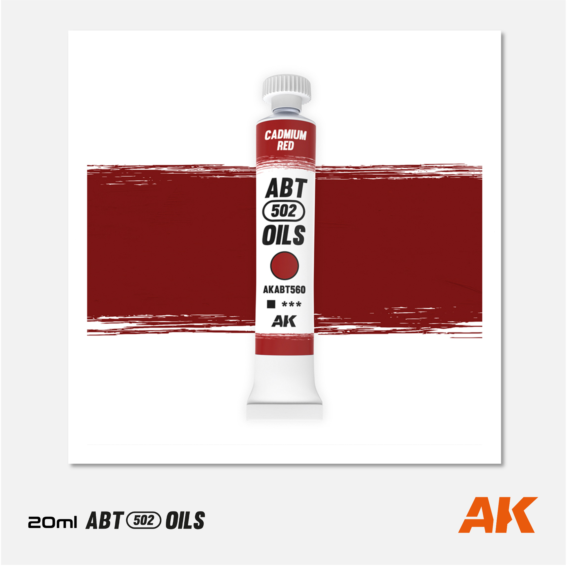 AK Interactive - Abteilung 502 Oils - Cadmium Red - AKABT560 - Gothaforce