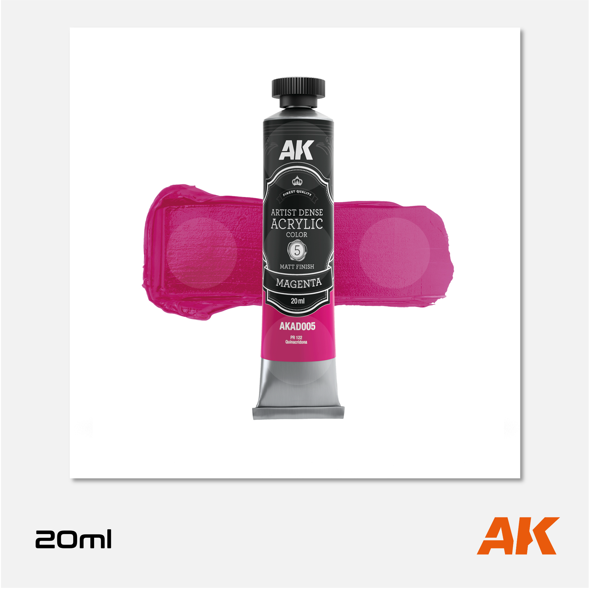 AK Interactive - Artist Dense Acrylic Colors - Magenta - AKAD005 - Gothaforce