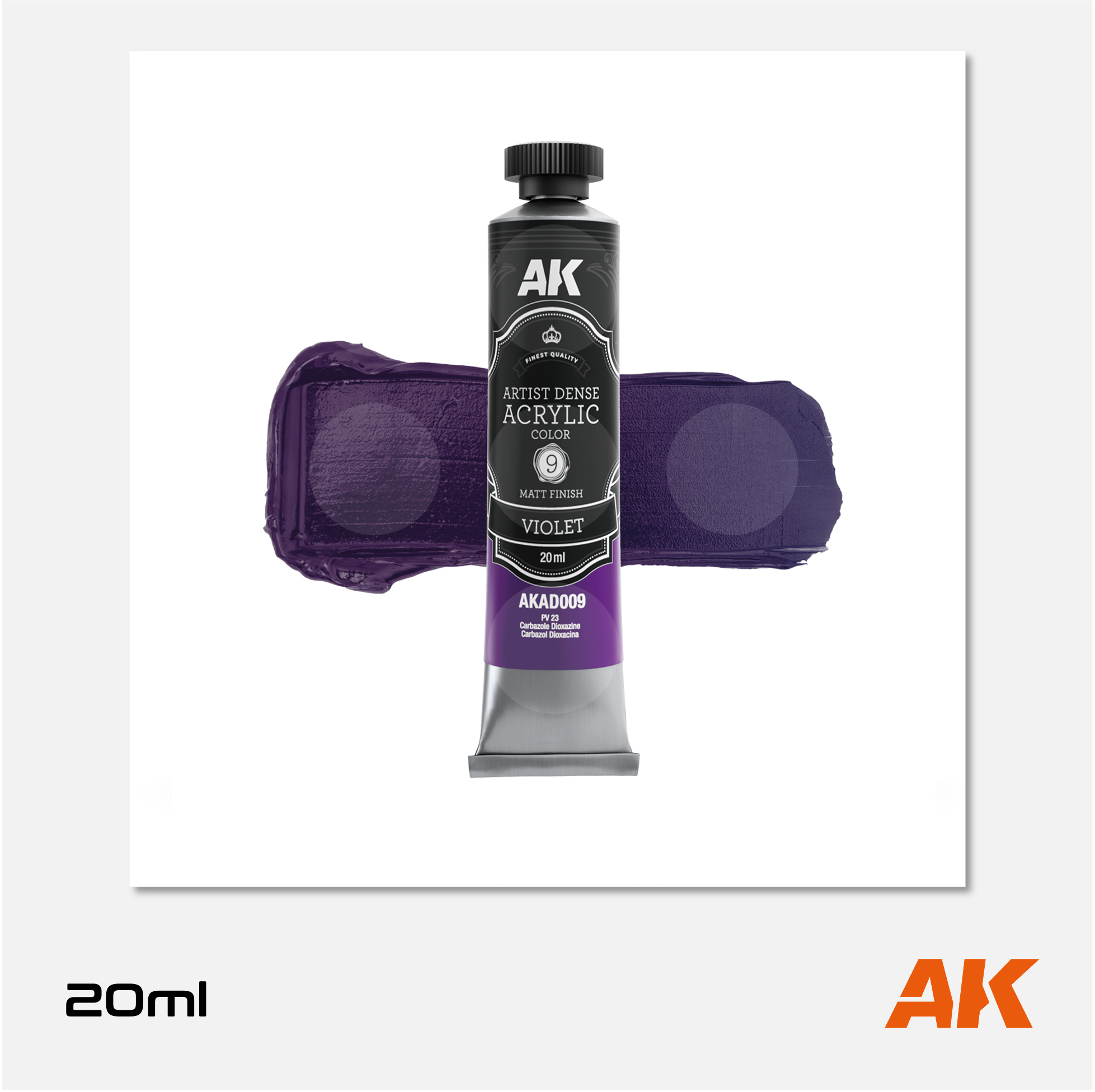AK Interactive - Artist Dense Acrylic Colors - Violet - AKAD009 - Gothaforce