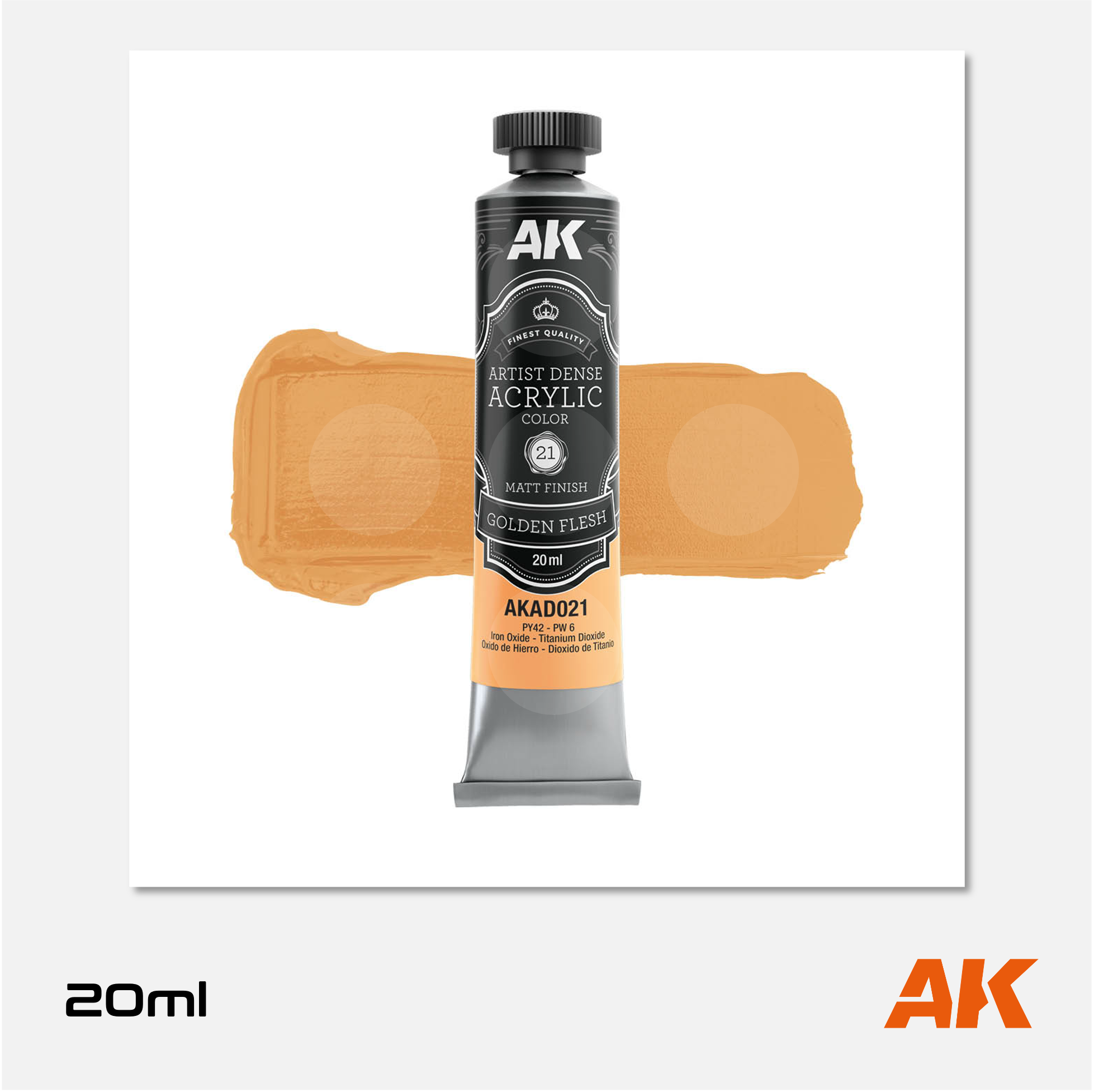 AK Artist Dense Acrylic Colors - Golden Flesh