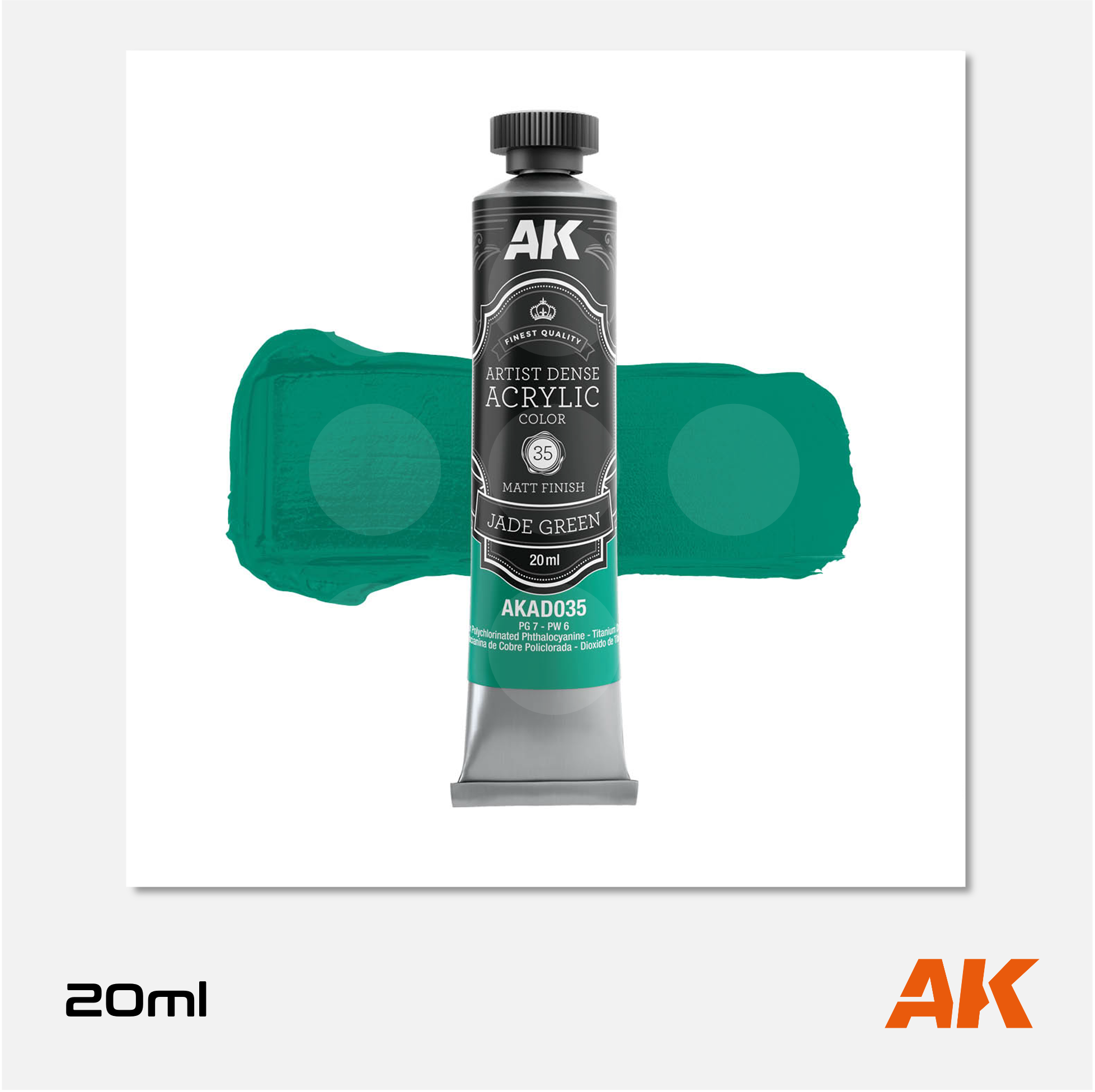 AK Artist Dense Acrylic Colors - Jade Green
