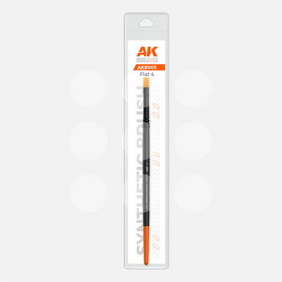 AK Synthetic Brush - Flat 4