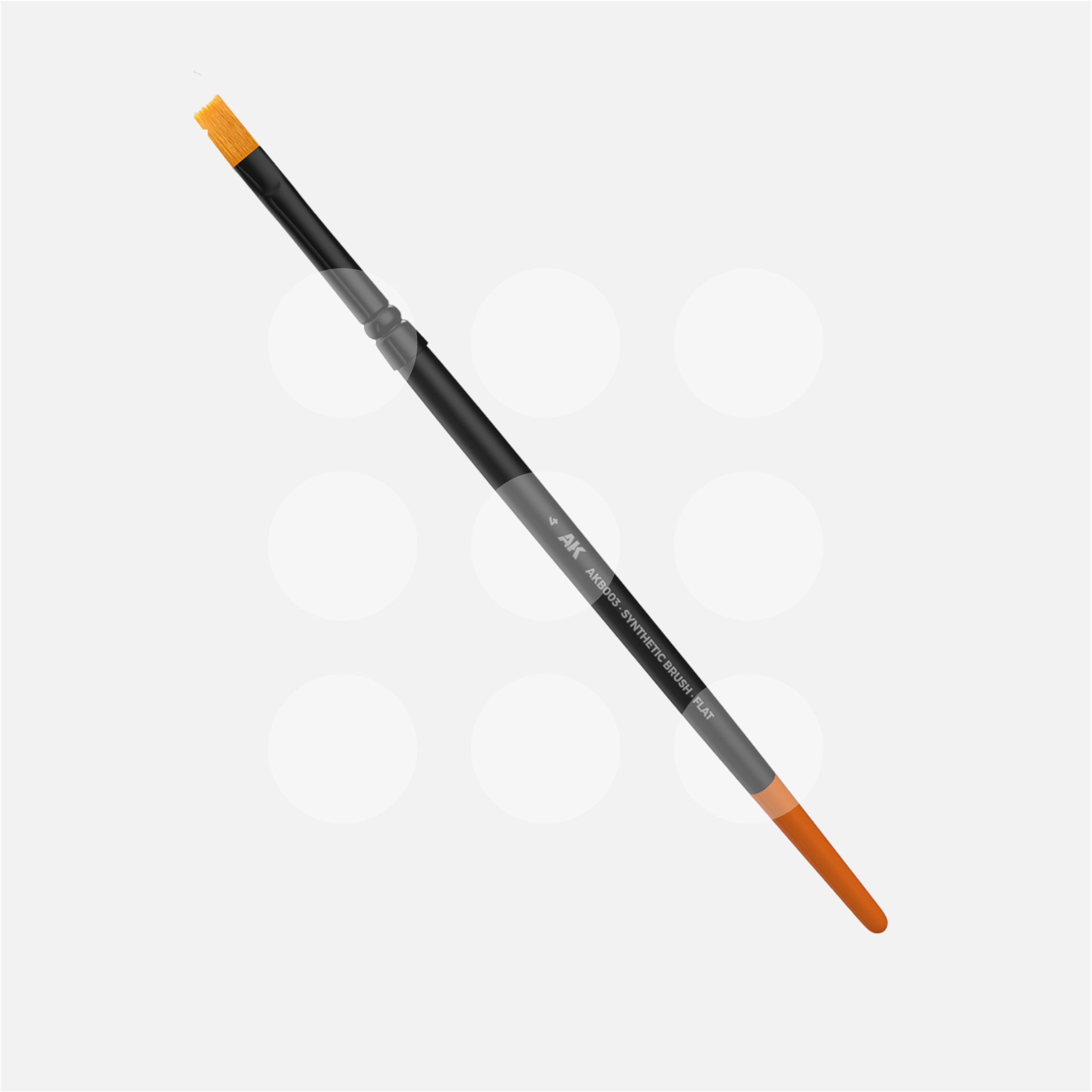 AK Synthetic Brush - Flat 4