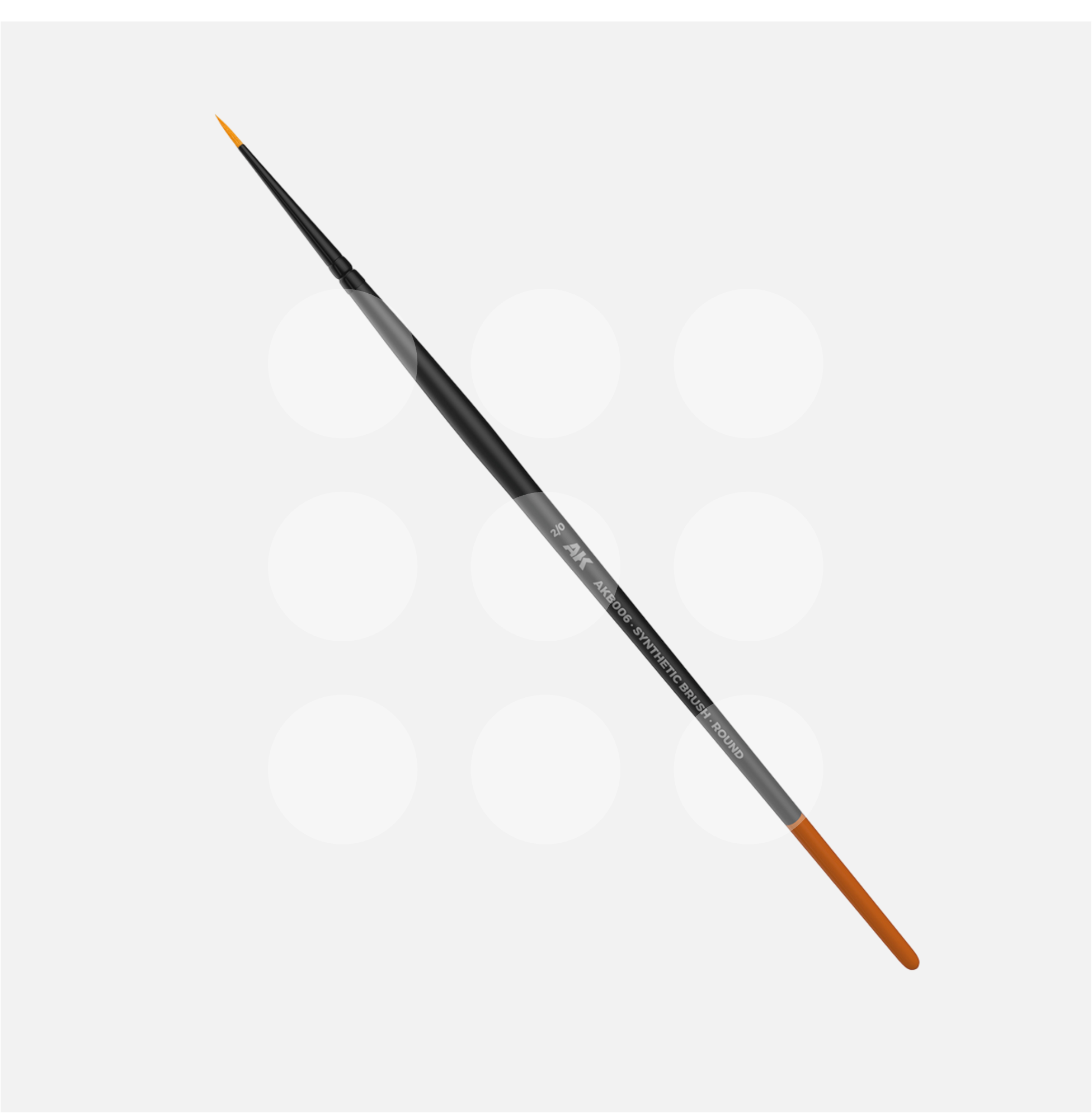 AK Synthetic Brush - Round 2/0