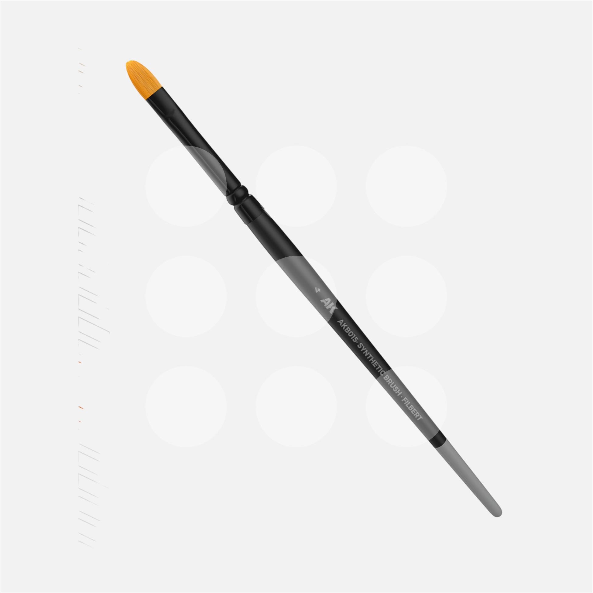 AK Synthetic Brush - Filbert 4