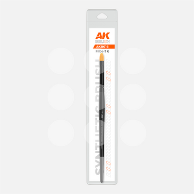 AK Synthetic Brush - Filbert 6