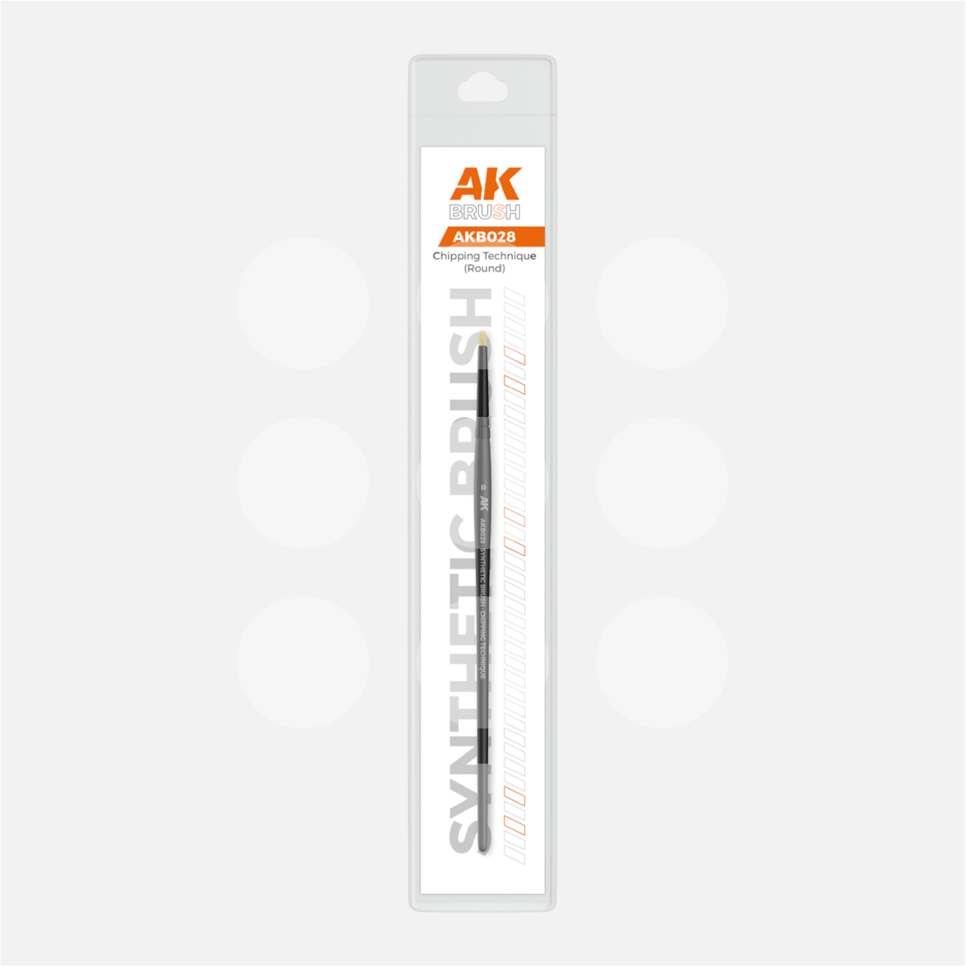 AK Synthetic Brush - Chipping Round