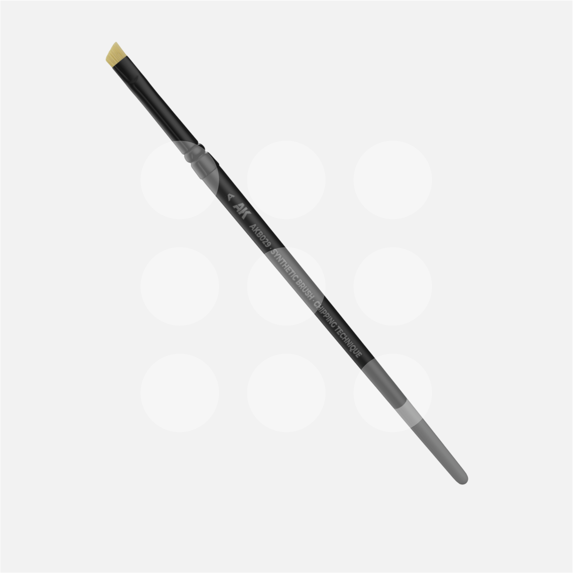 AK Synthetic Brush - Chipping Angular