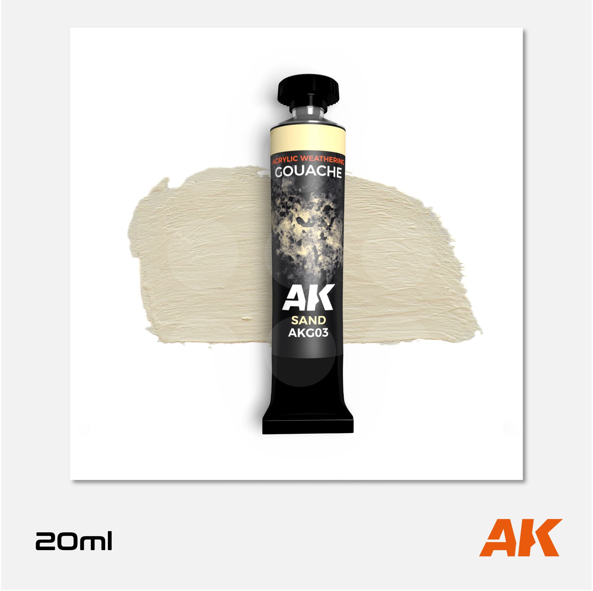 AK Interactive - Gouach for Acrylic Weathering - Sand - AKG003 - Gothaforce