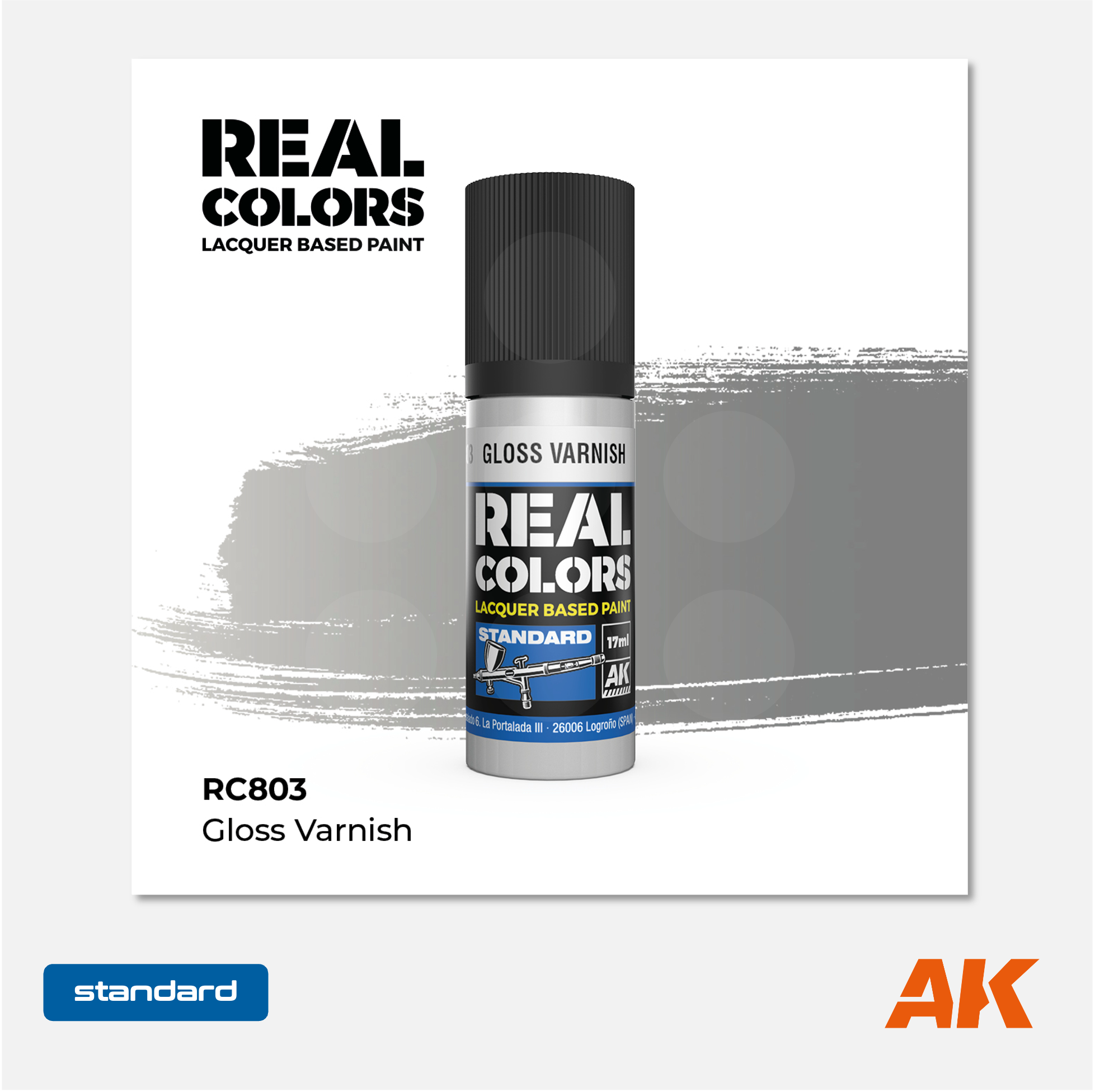 AK Interactive - Real Colors Lacquer Based Paint - Gloss Varnish - RC803 - Gothaforce