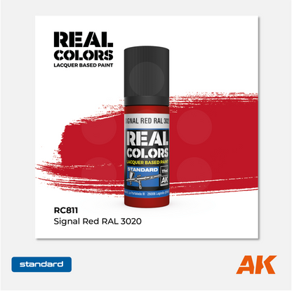 AK Interactive - Real Colors Lacquer Based Paint - Signal Red RAL 3020 - RC811 - Gothaforce