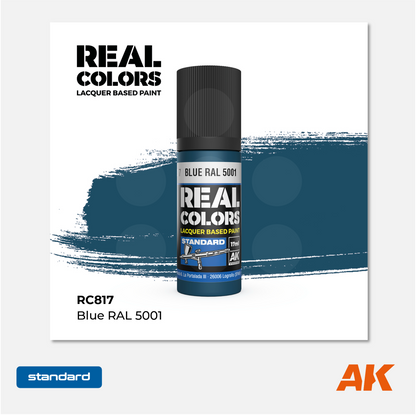 AK Interactive - Real Colors Lacquer Based Paint - Blue RAL 5001 - RC817 - Gothaforce