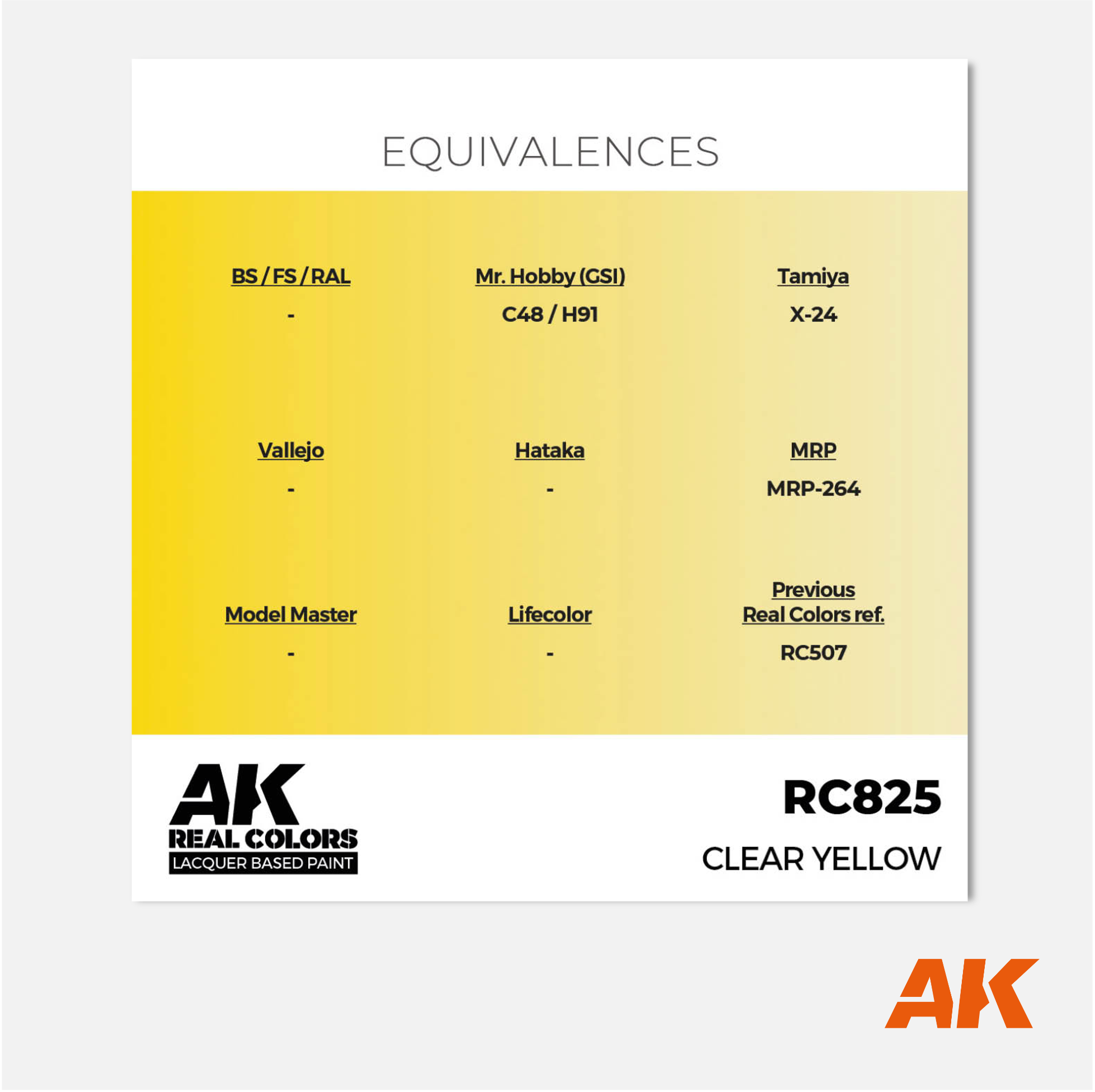 AK Interactive - Real Colors Lacquer Based Paint - Clear Yellow - RC825 - Gothaforce