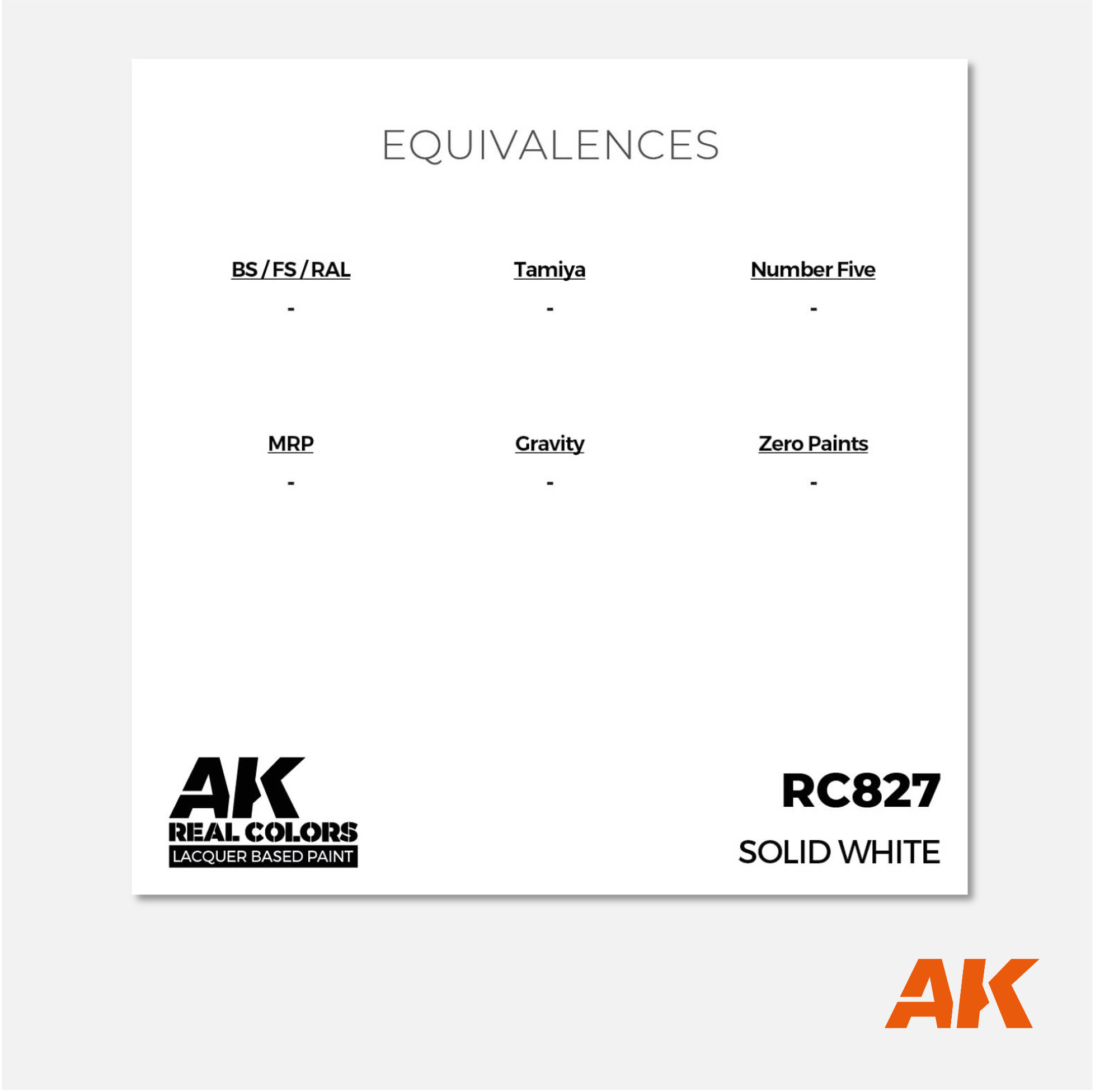 AK Interactive - Real Colors Lacquer Based Paint - Solid White - RC827 - Gothaforce