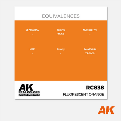 AK Interactive - Real Colors Lacquer Based Paint - Fluorescent Orange - RC838 - Gothaforce
