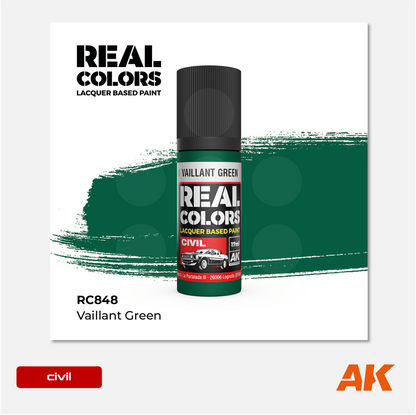 AK Interactive - Real Colors Lacquer Based Paint - Vaillant Green - RC848 - Gothaforce