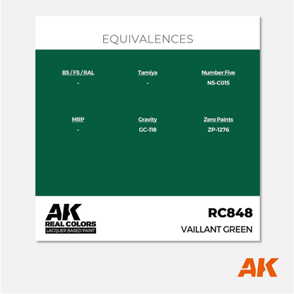 AK Interactive - Real Colors Lacquer Based Paint - Vaillant Green - RC848 - Gothaforce