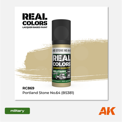 AK Interactive - Real Colors Lacquer Based Paint - Portland Stone N°64 (BS381) - RC869 - Gothaforce