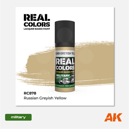 AK Interactive - Real Colors Lacquer Based Paint - Russian Greyish Yellow - RC878 - Gothaforce