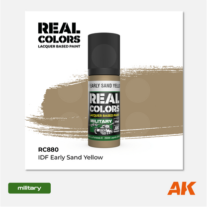 AK Interactive - Real Colors Lacquer Based Paint - IDF Early Sand Yellow - RC880 - Gothaforce