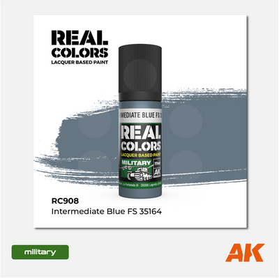 AK Interactive - Real Colors Lacquer Based Paint - Intermediate Blue FS 35164 - RC908 - Gothaforce