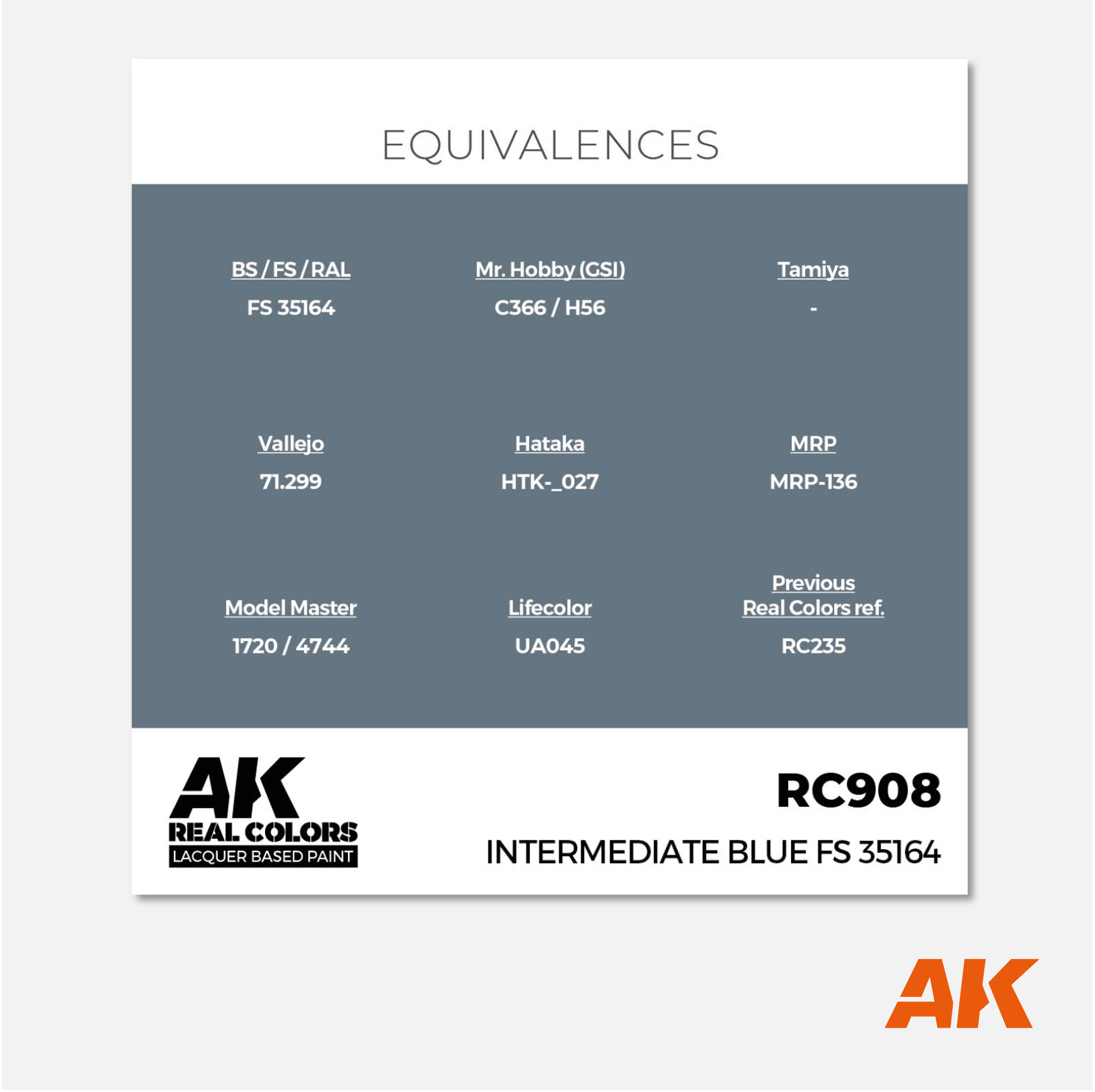 AK Real Colors - Intermediate Blue FS 35164