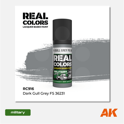 AK Interactive - Real Colors Lacquer Based Paint - Dark Gull Grey FS 36231 - RC916 - Gothaforce