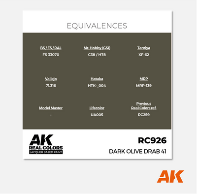 AK Real Colors - Dark Olive Drab 41